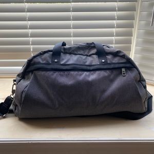 Large Grey LuluLemon Duffle Bag